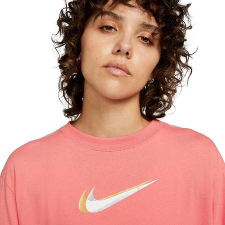 Sukienka damska Nike Nsw LS Dress Prnt różowa DO2580 603