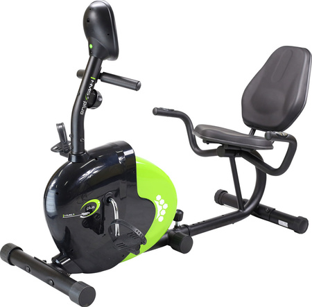 Poziomy rowerek magnetyczny HMS R9259 (9 kg) czarno-zielony