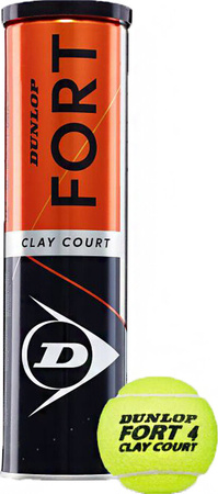 Piłki do tenisa ziemnego Dunlop Fort Clay Court 4 sztuka