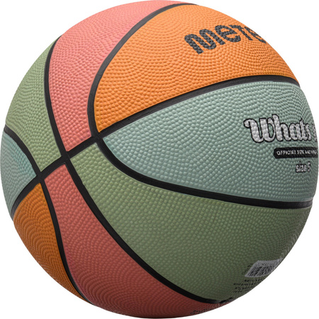 Piłka do koszykówki koszykowa Meteor What's Up niebiesko-pomarańczowa 16795