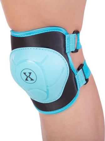 Zestaw ochraniaczy kolana łokcie nadgarstki na rolki deskorolkę hulajnogę Nils Extreme H704 niebieski rozmiar M