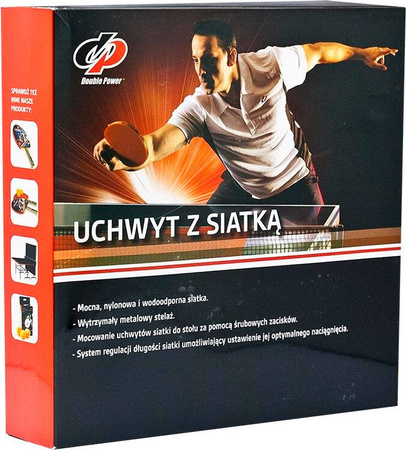 Uchwyt z siatką do tenisa stołowego Double Power