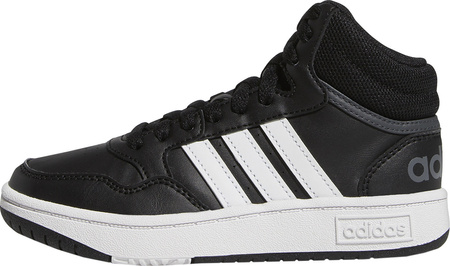 Buty dziecięce adidas Hoops Mid czarne GW0402