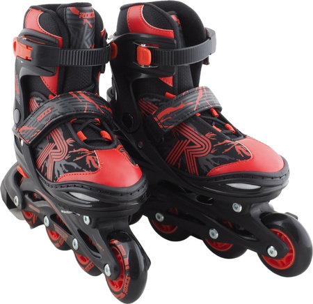Łyżworolki Roces Jokey 3.0 Boy czarno-czerwone 400845 02