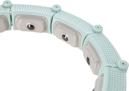 Hula hop z magnesami obciążnikiem licznikiem zielony HMS HHM14