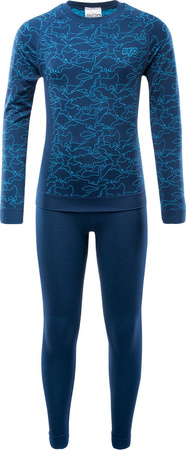 Bielizna termoaktywna dziecięca zestaw bluza spodnie kalesony legginsy Bejo Grar Set II KDB niebieska rozmiar 122/128