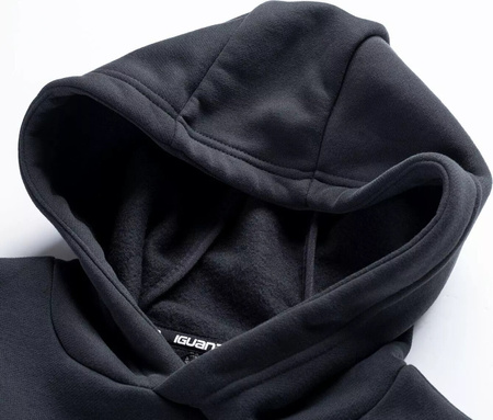 Damska bluza bawełniana z kapturem krótka typu crop Iguana Pirmo W rozmiar L