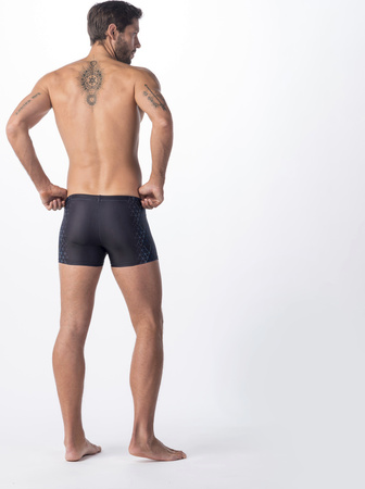 Męskie Bokserki Kąpielowe Adis black triangle print rozmiar L