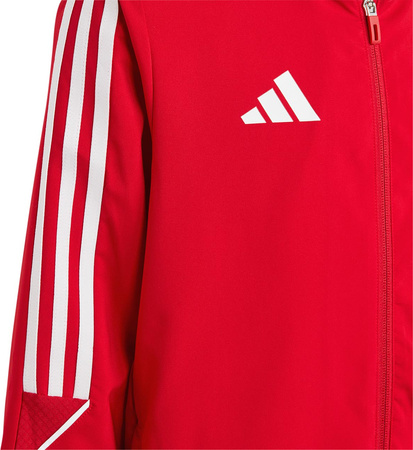 Kurtka dla dzieci adidas Tiro 23 League Windbreaker czerwona IA1624