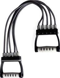 Gumy do ćwiczeń ekspander gumowy treningowy 5 odpinanych gum Profit DK 3227