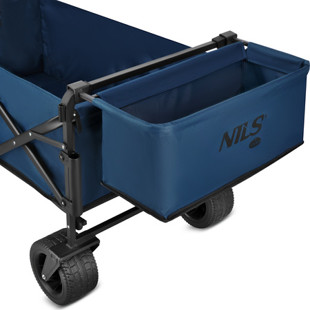 Wózek turystyczny plażowy transportowy kempingowy składany z daszkiem Nils Camp NC2605 120 L