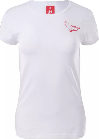 Damska koszulka bluzka z krótkim rękawem bawełniana Huari Poland Fan rozmiar S