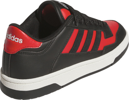 Buty dziecięce adidas Rapid Court Low czarno-czerwone JR1020