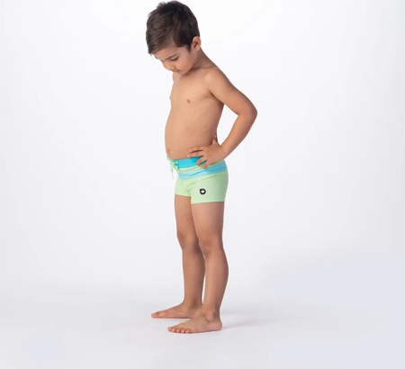 Dziecięce bokserki kąpielowe Aquawave Tahu Kids paradise green/blue radiance rozmiar 134