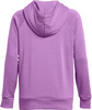 Bluza z kapturem kangurka damska Under Armour Rival Fleece Hoodie fioletowa 1379500 560
