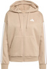 Bluza damska adidas Essentials 3-Stripes Full-Zip Fleece Hoodie beżowa JX7706