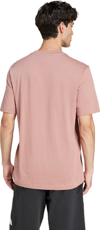 Koszulka męska adidas Essentials Small Logo Single Jersey różowa JF1099