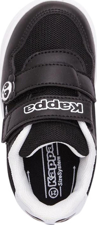 Buty sportowe szkolne miejskie dziecięce Kappa PIO M Sneakers czarno-białe 280023M 1110