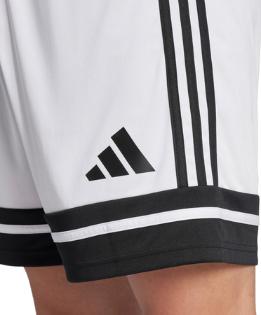 Spodenki męskie adidas Squadra 25 biało-czarne JH3412