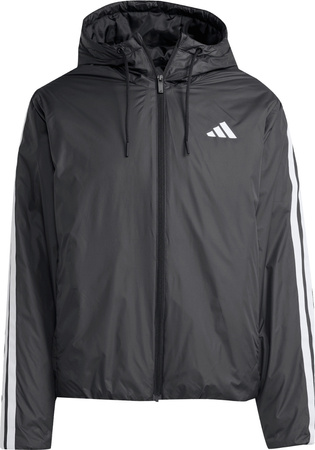 Kurtka męska adidas Essentials Climawarm 3-Stripes Insulated Hooded czarna JM4042