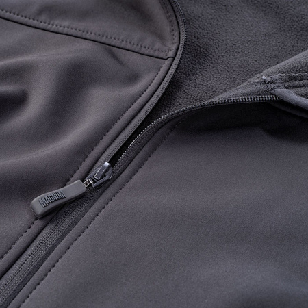 Męska kurtka softshell turystyczna oddychająca Magnum Deer szary rozmiar XL