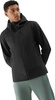 Kurtka przejściowa softshell z kapturem męska 4F M224 czarna 4FWSS24TSOFM224 20S