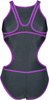 Damski Strój Kąpielowy W Arena One Biglogo One Piece  asphalt-purple rozmiar 34