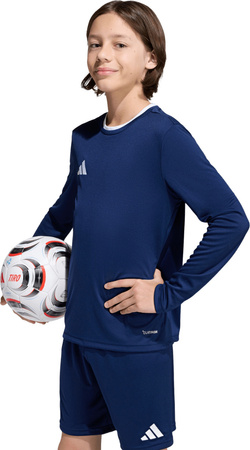 Koszulka dla dzieci adidas Entrada 26 Long Sleeve Jersey granatowa KF5877