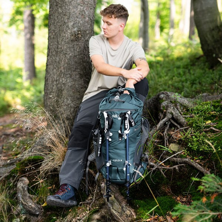 Plecak turystyczny trekkingowy górski zielony kjolen 40l Nils camp NC1938