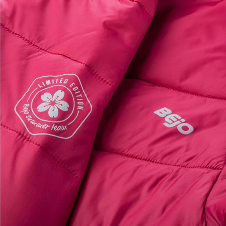 Dziecięca kurtka przejściowa z kapturem pikowana Bejo Fumio Jrg różowa rozmiar 152