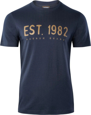 Męska koszulka z krótkim rękawem bawełniana Magnum Ellib niebieska rozmiar M