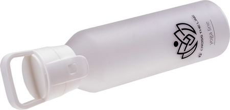 Bidon IQ Yoga Bottle 500 Ml biały szczelna zakrętka z uchwytem 500 ml