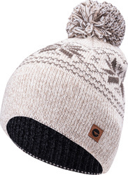 Czapka zimowa ciepła Hi-tec Pascal beżowa