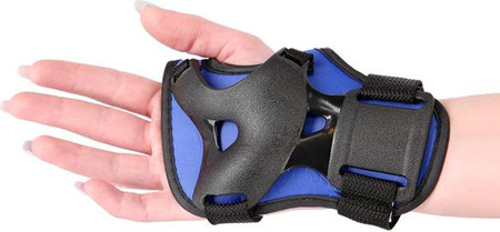 Zestaw ochraniaczy kolana łokcie nadgarstki na rolki, hulajnogę, deskorolkę Nils Extreme H110 rozmiar M granatowe