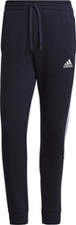 Spodnie męskie adidas Essentials Tapered Cuff 3 Stripes granatowe GK8977