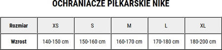 Ochraniacze piłkarskie na golenie piszczele nagolenniki Nike CHRG GRD czarne SP2164 010