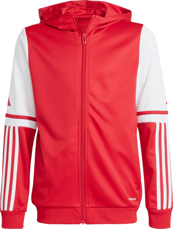 Bluza dla dzieci adidas Squadra 25 Hoodie czerwono-biała JD4801
