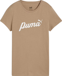 Koszulka damska Puma ESS Script beżowa 679315 67