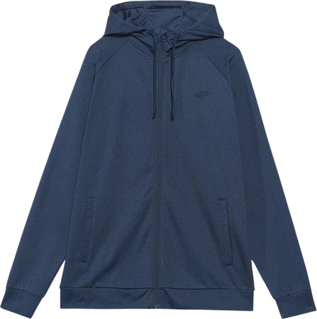 Bluza męska 4F M404 granat melanż 4FWAW24TFSWM404 31M