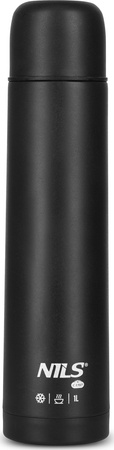 Termos turystyczny ze stali nierdzewnej Nils Camp NC3804 czarny 1000 ML