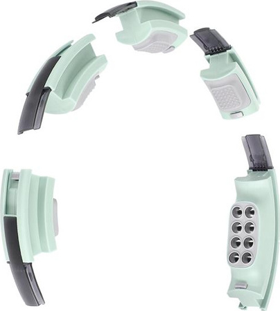 Zestaw hula hop magnetyczny green HHM13 z licznikiem HMS pas wyszczuplający br163 black