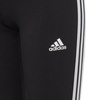 Legginsy dla dzieci adidas Essentials 3-Stripes Cotton Tights czarne IC3623