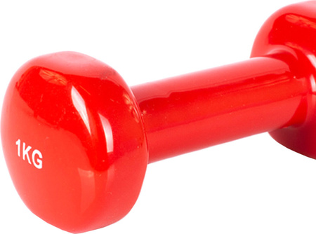 Hantle winylowe Profit czerwone 2x1 kg DK 4102