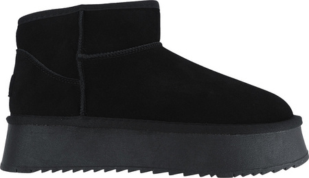 Buty damskie skórzane Solo Soprani Couture Hugh Platform czarne SSW421P05 01