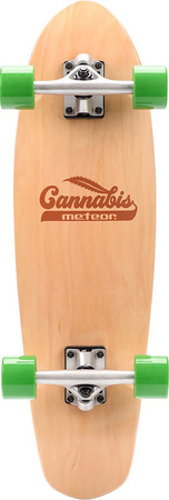 Deskorolka Meteor Cannabis zielono-brązowo-pomarańczowa 22595