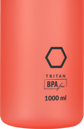 Butelka turystyczna treningowa na wodę tritanowa Nils camp NCD61 czerwona 1000ml