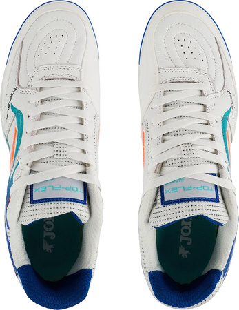 Buty piłkarskie Joma Top Flex 2576 Indoor biało-niebieskie TOPS2576IN
