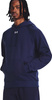 Bluza z kapturem kangurka męska Under Armour Rival Fleece Hoodie granatowa 1379757 410