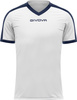 Koszulka Givova Revolution Interlock biało-granatowa MAC04 0304