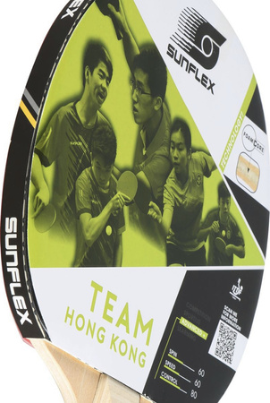 Rakietka do tenisa stołowego pin-ponga Sunflex TT Team Hong Kong 10376